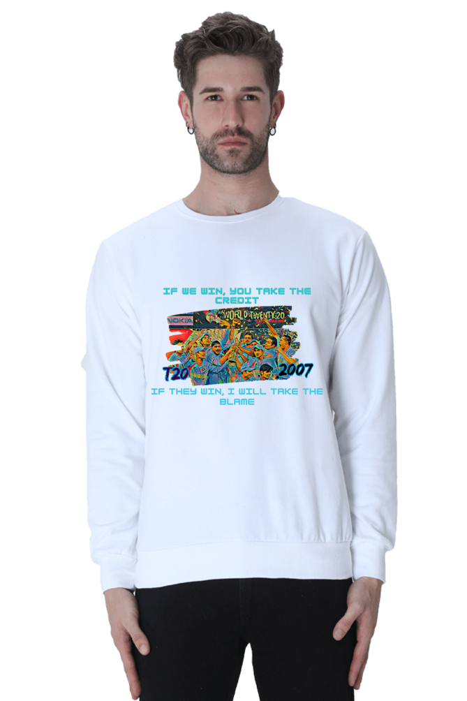 T20I WC Champions' 07 (Crewneck Sweatshirt)