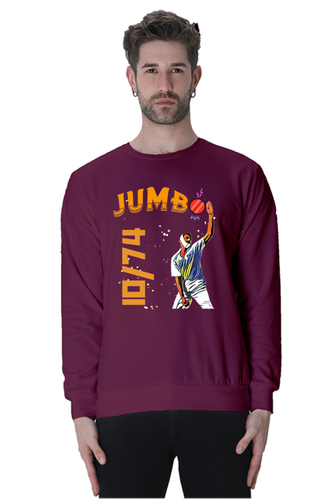 Kumble's 10 Wickets (Crewneck Sweatshirt)
