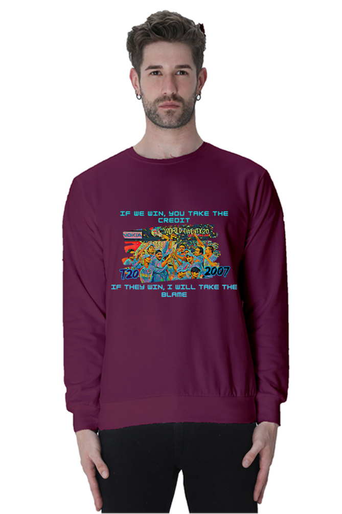 T20I WC Champions' 07 (Crewneck Sweatshirt)