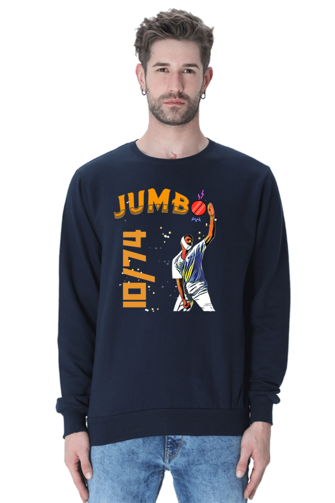 Kumble's 10 Wickets (Crewneck Sweatshirt)