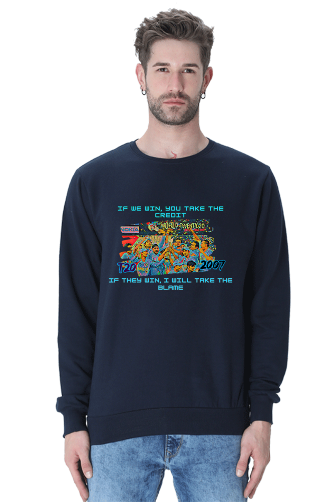 T20I WC Champions' 07 (Crewneck Sweatshirt)