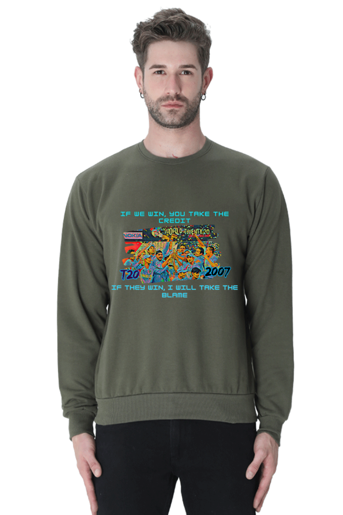T20I WC Champions' 07 (Crewneck Sweatshirt)