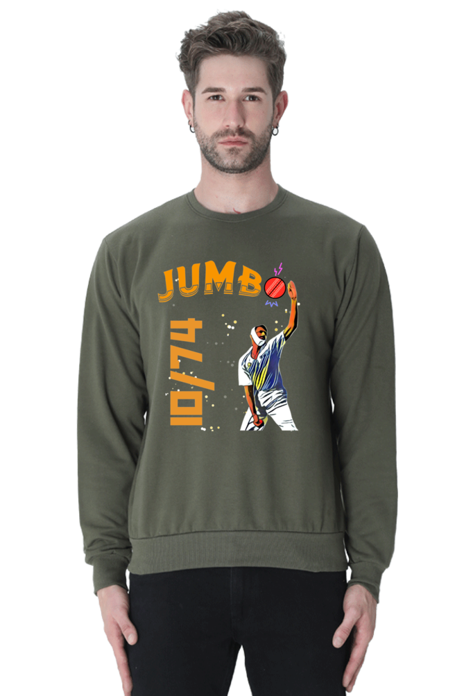 Kumble's 10 Wickets (Crewneck Sweatshirt)