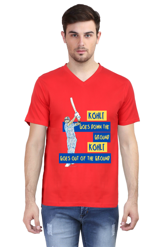 Shot of the Century (V-Neck Half Sleeve T-Shirt)