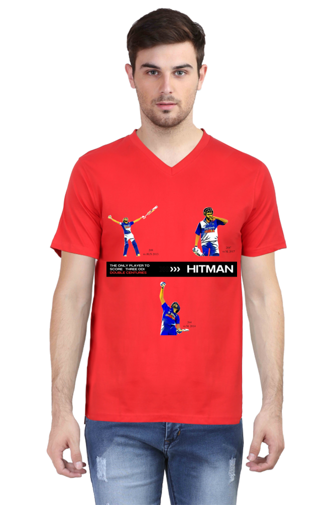 Hitman's 200s (V-Neck Half Sleeve T-Shirt)