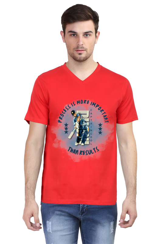 Captain Cool (V-Neck Half Sleeve T-Shirt)