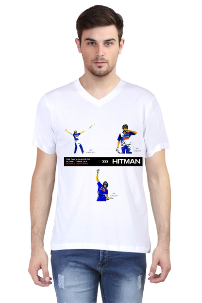 Hitman's 200s (V-Neck Half Sleeve T-Shirt)