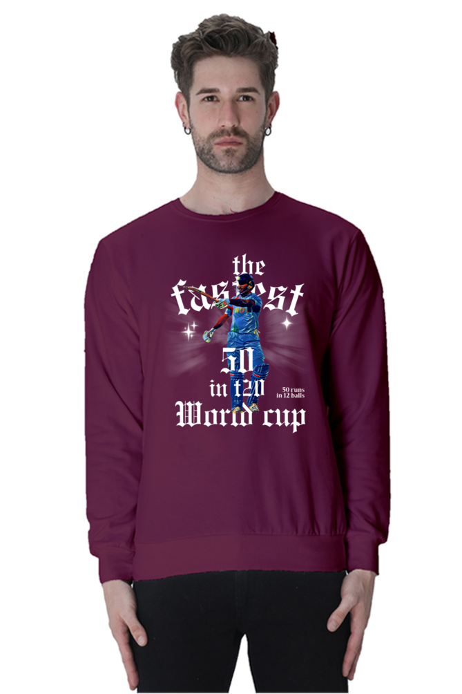 Yuvi's Fastest 50 (Crewneck Sweatshirt)