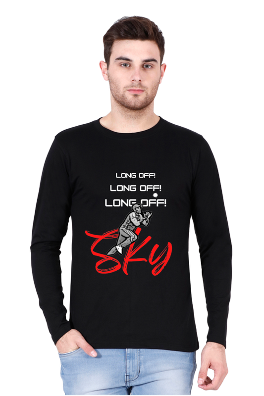 Long Off! Long Off! Long Off! SKY (Round Neck Full Sleeve T-Shirt)