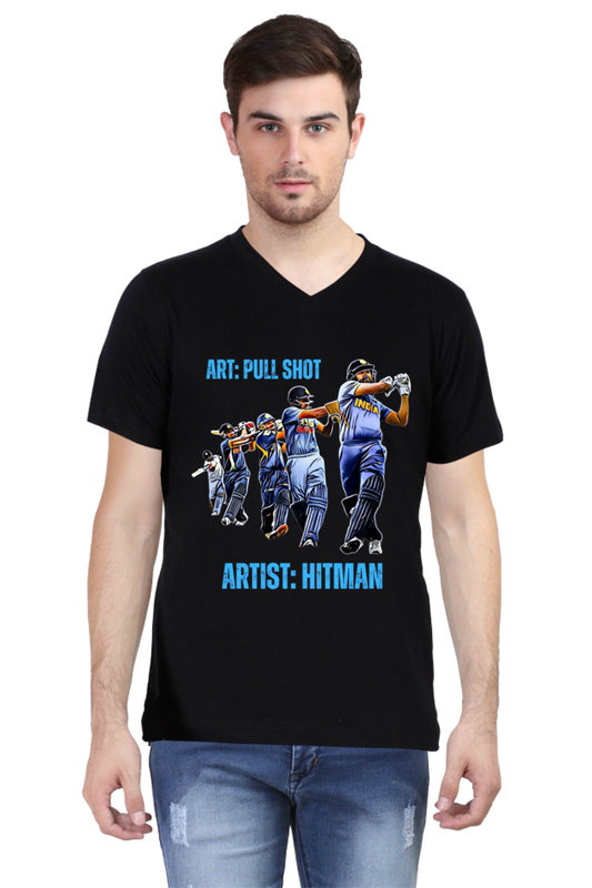 Hitman's Pull (V-Neck Half Sleeve T-Shirt)