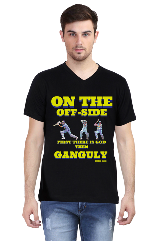 GOD of Off Side (V-Neck Half Sleeve T-Shirt)
