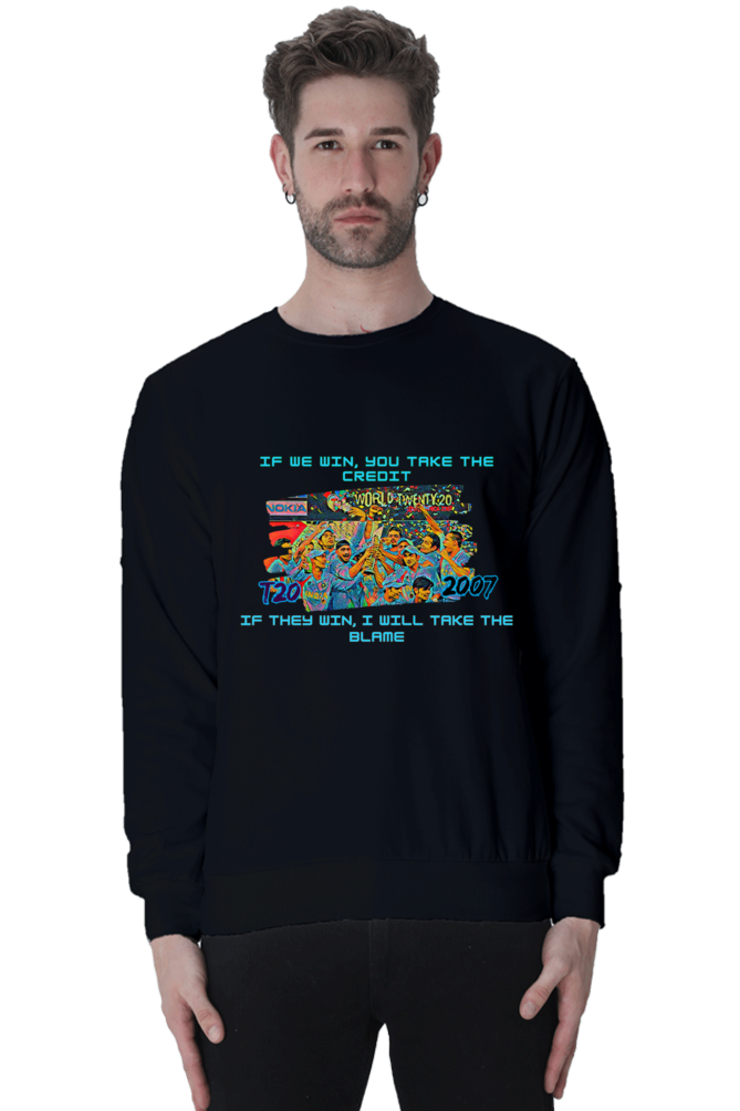 T20I WC Champions' 07 (Crewneck Sweatshirt)