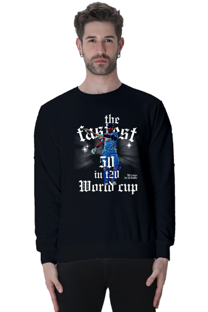 Yuvi's Fastest 50 (Crewneck Sweatshirt)