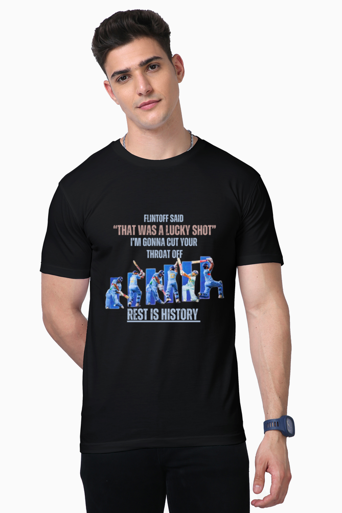 Yuvi's Six 6s (Round Neck Supima Half Sleeve T-Shirt)