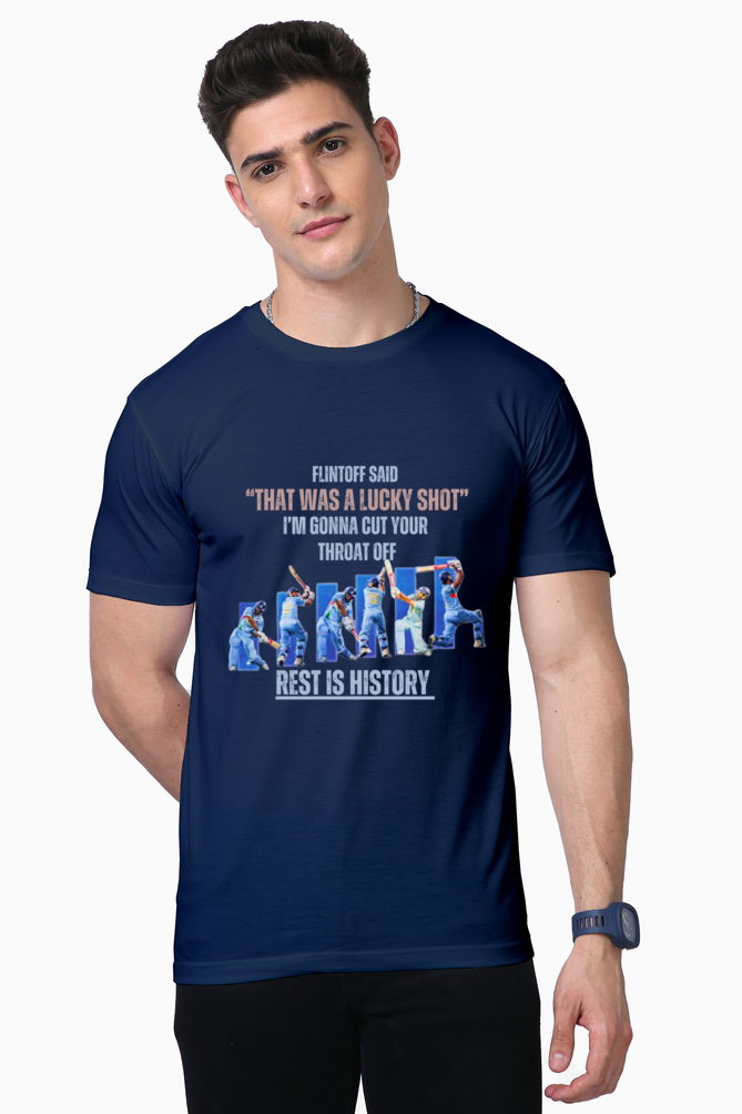 Yuvi's Six 6s (Round Neck Supima Half Sleeve T-Shirt)