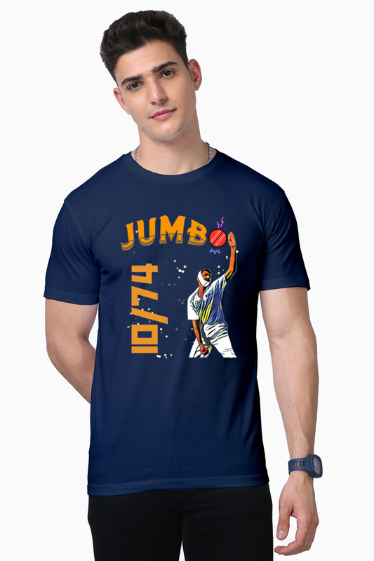 Kumble's 10 Wickets (Round Neck Supima Half Sleeve T-Shirt)