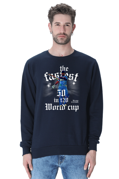 Yuvi's Fastest 50 (Crewneck Sweatshirt)