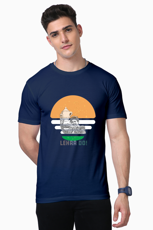 Lehra Do!! Kapil Dev (Round Neck Supima Half Sleeve T-Shirt)