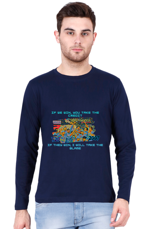 T20I WC Champions' 07 (Round Neck Full Sleeve T-Shirt)