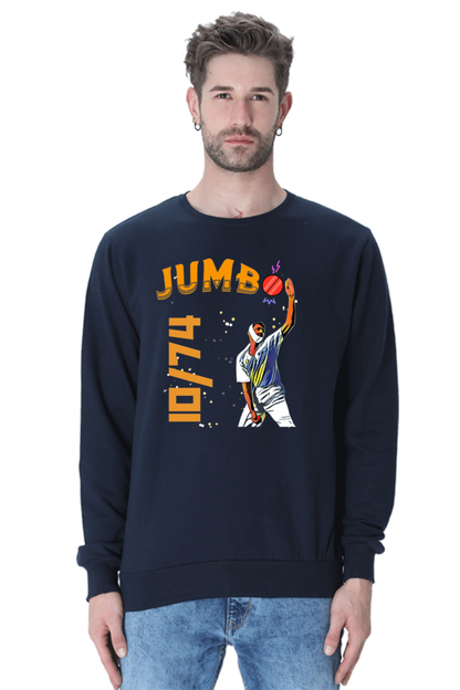Kumble's 10 Wickets (Crewneck Sweatshirt)