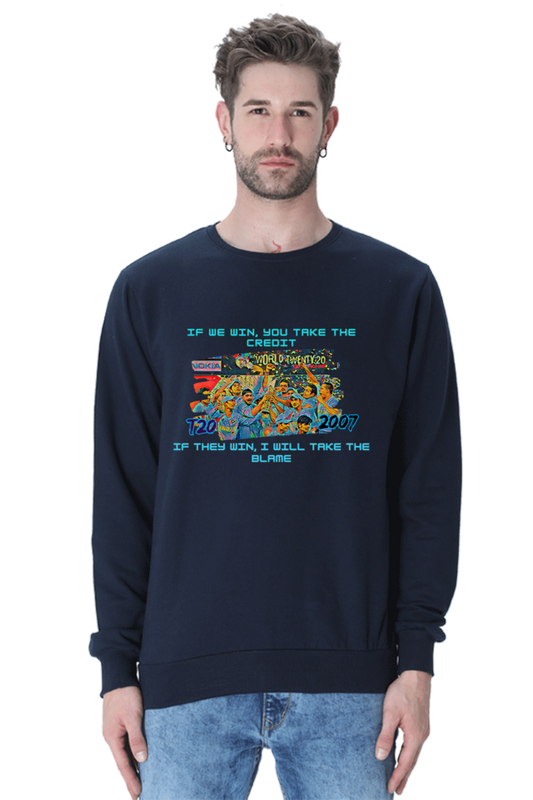 T20I WC Champions' 07 (Crewneck Sweatshirt)