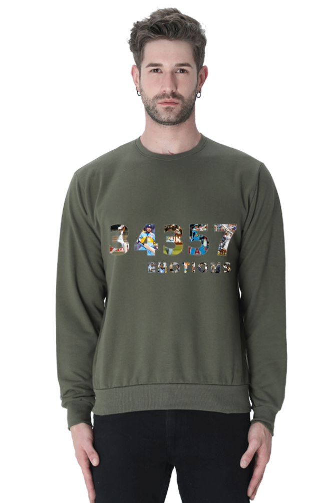 Sachin's Total Runs (Crewneck Sweatshirt)