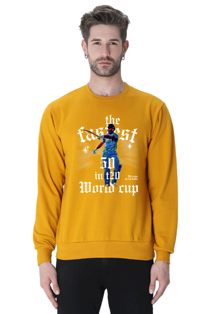 Yuvi's Fastest 50 (Crewneck Sweatshirt)