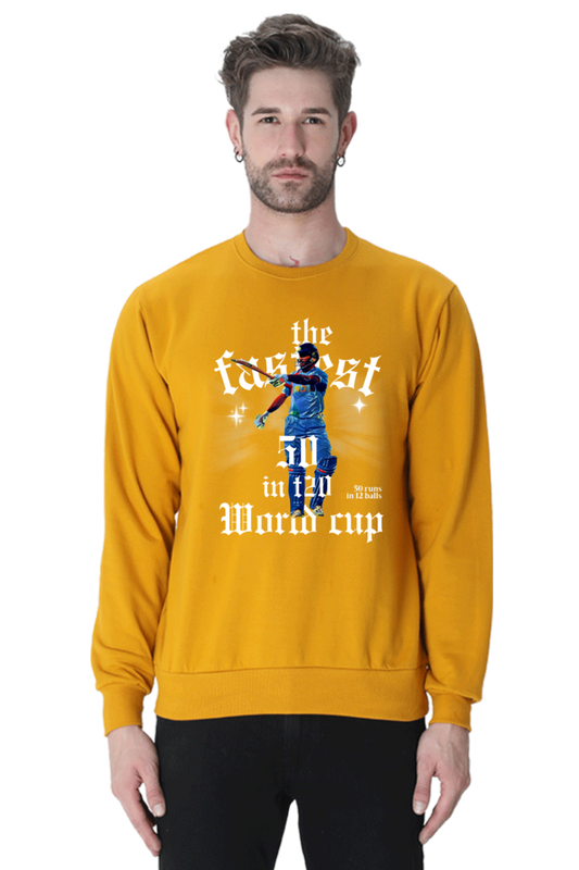 Yuvi's Fastest 50 (Crewneck Sweatshirt)