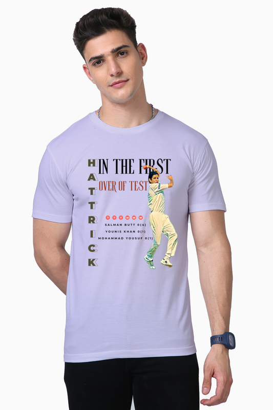 Irfan Pathan's Hat-trick (Round Neck Supima Half Sleeve T-Shirt)