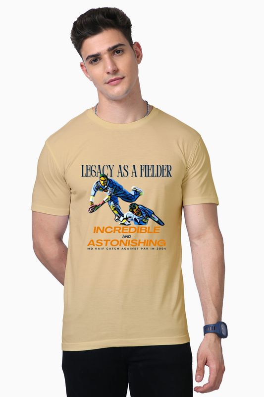 Kaif's Flying Catch (Round Neck Supima Half Sleeve T-Shirt)
