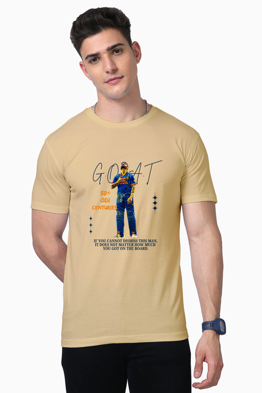 Kohli's 50th ODI Hundred (Round Neck Supima Half Sleeve T-Shirt)