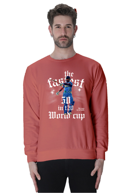 Yuvi's Fastest 50 (Crewneck Sweatshirt)