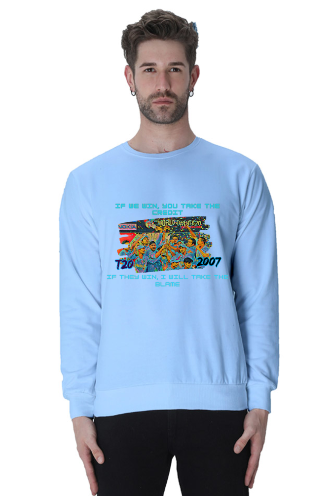 T20I WC Champions' 07 (Crewneck Sweatshirt)