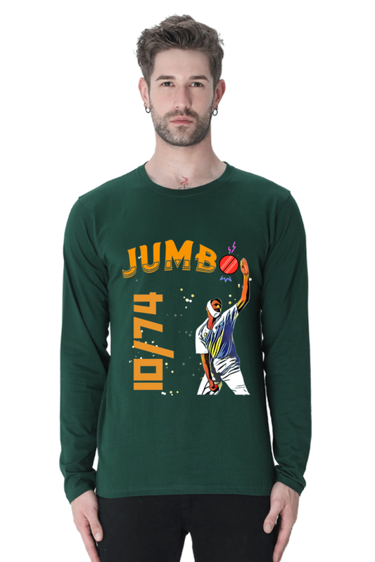 Kumble's 10 Wickets (Round Neck Full Sleeve T-Shirt)