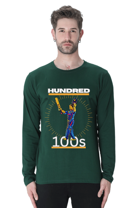 Sachin's 100th Hundred (Round Neck Full Sleeve T-Shirt)