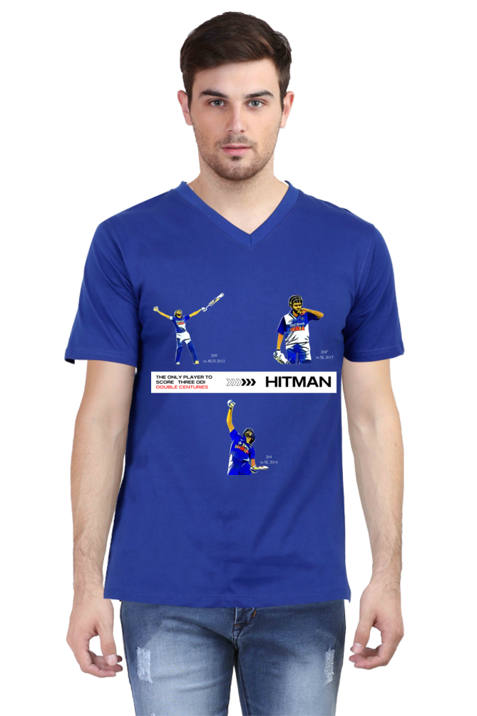 Hitman's 200s (V-Neck Half Sleeve T-Shirt)
