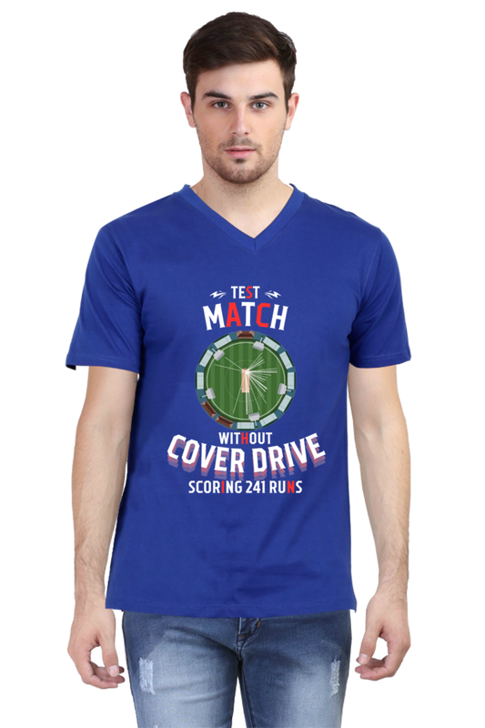 The On-Side Innings (V-Neck Half Sleeve T-Shirt)