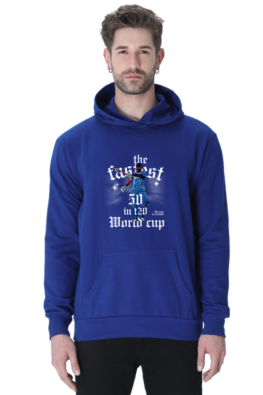 Yuvi's Fastest 50 (Comfort Hoodie)